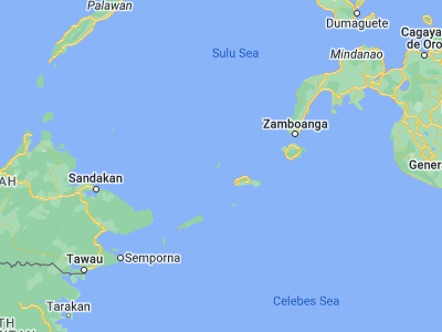 Map showing location of Simbahan (6.3032, 120.5836)