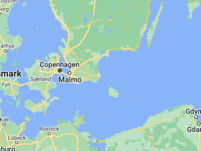 Map showing location of Simrishamn (55.55653, 14.35037)