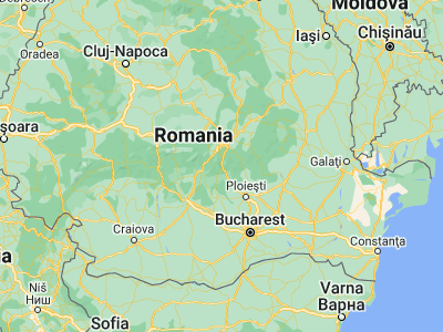 Map showing location of Sinaia (45.35, 25.55)