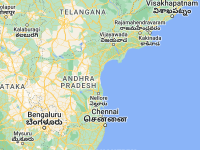 Map showing location of Singarāyakonda (15.25, 80.03333)
