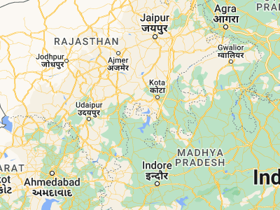 Map showing location of Singoli (24.96667, 75.3)