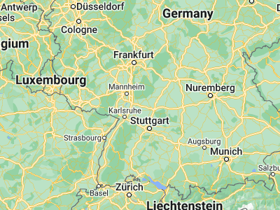 Map showing location of Sinsheim (49.2529, 8.87867)