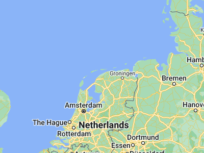 Map showing location of Sint Annaparochie (53.2762, 5.65727)