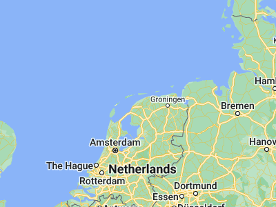 Map showing location of Sint Jacobiparochie (53.27291, 5.60354)