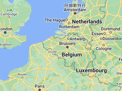 Map showing location of Sint-Lievens-Houtem (50.9197, 3.86225)