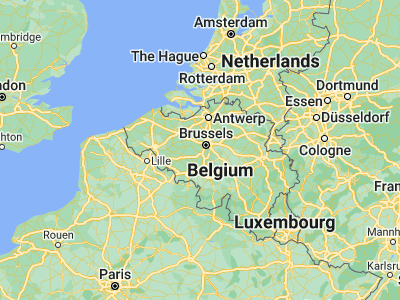 Map showing location of Sint-Pieters-Leeuw (50.77926, 4.24355)