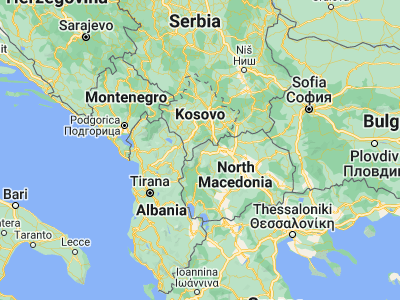 Map showing location of Šipkovica (42.035, 20.91556)