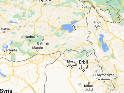 Map showing location of Şırnak (37.52278, 42.45944)