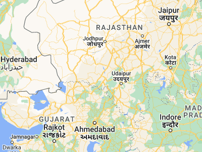 Map showing location of Sirohi (24.88838, 72.84794)