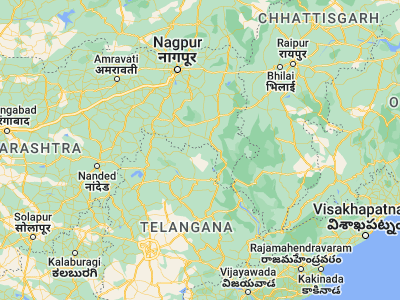 Map showing location of Sirpur (19.48333, 79.6)