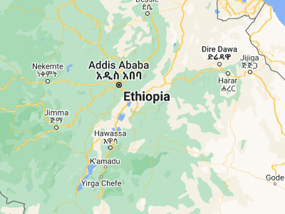 Map showing location of Sirre (8.31667, 39.48333)