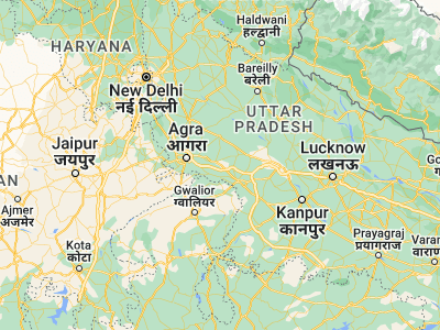 Map showing location of Sirsāganj (27.05745, 78.68665)