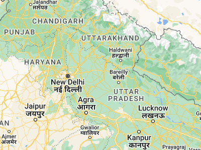 Map showing location of Sirsi (28.63933, 78.64152)