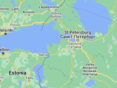 Map showing location of Sista-Palkino (59.80042, 28.91049)