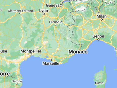 Map showing location of Sisteron (44.18758, 5.94623)