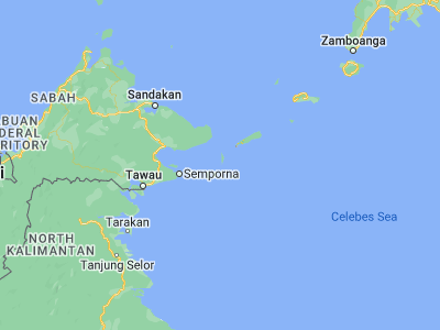 Map showing location of Sitangkai (4.66115, 119.39647)