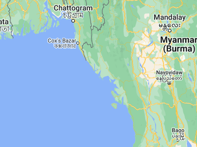Map showing location of Sittwe (20.15, 92.9)