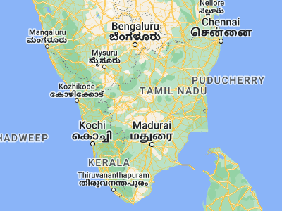 Map showing location of Sivagiri (11.11667, 77.8)