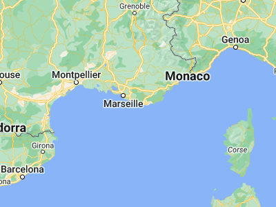 Map showing location of Six-Fours-les-Plages (43.1, 5.85)