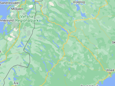 Map showing location of Sjöberg (64.83333, 16.25)