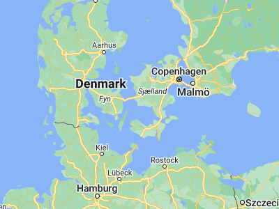 Map showing location of Skælskør (55.25058, 11.29352)