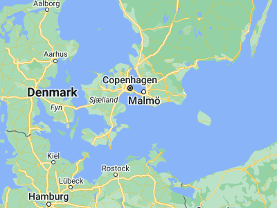 Map showing location of Skanör med Falsterbo (55.4, 12.85)