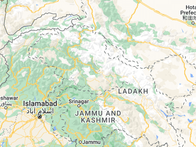 Map showing location of Skārdu (35.28851, 75.63334)