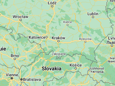 Map showing location of Skawina (49.97524, 19.82869)