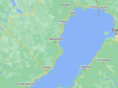 Map showing location of Skelleftehamn (64.68333, 21.23333)