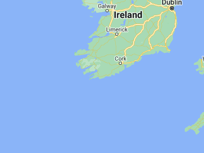 Map showing location of Skibbereen (51.55, -9.26667)