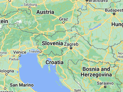 Map showing location of Škocjan (45.90667, 15.29139)
