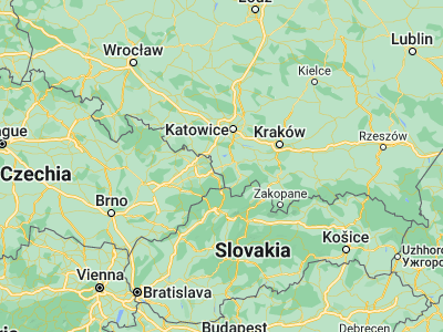 Map showing location of Skoczów (49.80089, 18.7877)