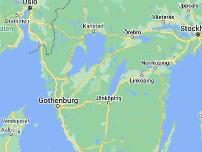 Map showing location of Skövde (58.39118, 13.84506)