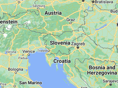 Map showing location of Škofljica (45.98333, 14.57667)