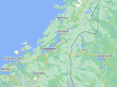 Map showing location of Skogn (63.7, 11.2)