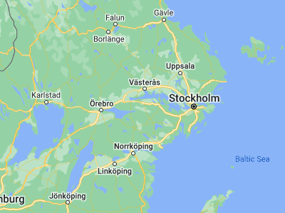 Map showing location of Skogstorp (59.33333, 16.46667)