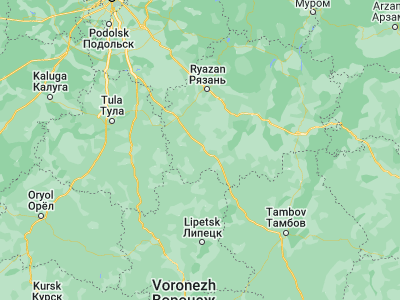 Map showing location of Skopin (53.82486, 39.55053)