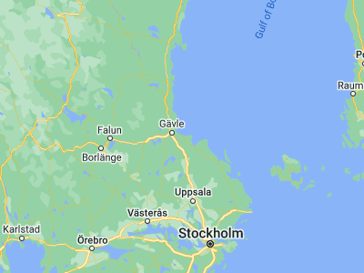 Map showing location of Skutskär (60.64104, 17.40915)