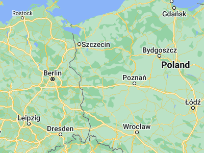 Map showing location of Skwierzyna (52.59914, 15.50652)