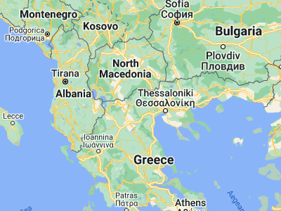 Map showing location of Skýdra (40.76722, 22.15194)