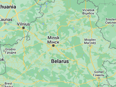 Map showing location of Slabada (54.0087, 27.8866)