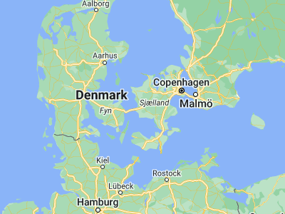 Map showing location of Slagelse (55.40276, 11.35459)