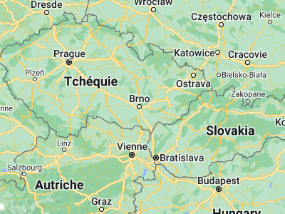 Map showing location of Šlapanice (49.16863, 16.72731)