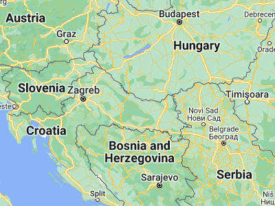 Map showing location of Slatina (45.70333, 17.70278)