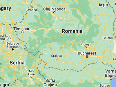 Map showing location of Slătioara (45.11667, 23.91667)