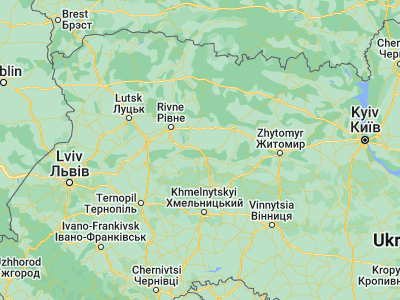 Map showing location of Slavuta (50.30155, 26.86506)