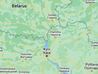 Map showing location of Славутич (51.51964, 30.73434)