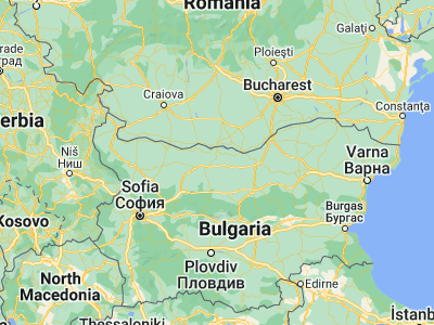 Map showing location of Slavyanovo (43.46667, 24.86667)