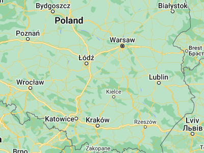 Map showing location of Sławno (51.39273, 20.14043)
