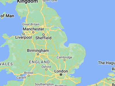 Map showing location of Sleaford (52.99826, -0.40941)